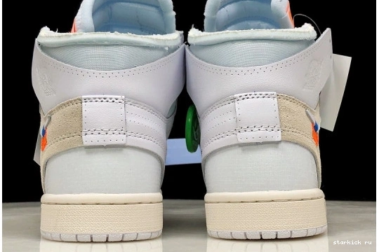 1 100  White Retro High AQ0818 Jordan O-W Air AQ0818-100 1027